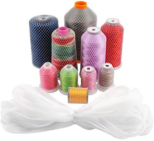 New brothread 18M Länge Fäden Netz Spulen Halter für Verschiedenen Größen von Sticken, Nähen und Quilten Fadenspulen - Kann in jede Länge geschnitten werden