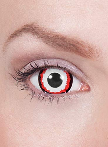 Maskworld - Mini-Sclera Vampir - farbige Kontaktlinsen / 6-Monats-Linsen (17mm) - Motivlinsen ohne Sehstärke - Unisex - Erwachsene - ideal für Halloween, Karneval, Motto- und Horror-Party