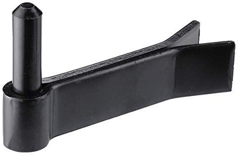GOND NOIR EN ACIER ZINGUE MURAL A SCELLEMENT DIAM 14MM LONGUEUR 14MM POUR PORTAIL VOLET PORTE FENETRE
