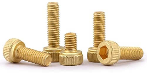 CONPHERON Vis à six pans creux en Laiton, Boulons à Six Pans Creux Allen Vis, M2x4 mm,30 pcs