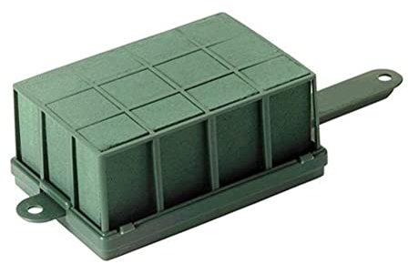 Sahgsa Steckmasse Blumengestecke mit Halter und Gitter - Steckschaum Frischblumen - DIY Steckschwamm zum Basteln Hochzeit und Geburtstag Deko