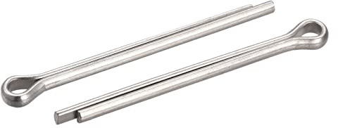 sourcing map 60 Stück Splintstift Geteilter Splint Befestigung Edelstahl Clip Sicherungssplinte für Automobil Mechanik 3 mm x 35 mm