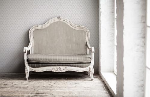 A.S. Création Blümchentapete Weiß Blau Grau - A.S. Création Maison Charme 390741 - Vliestapete Tapete Floral - 10,05 m x 0,53 m Made in Germany