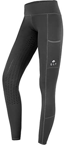 ELT Leggings da equitazione Ella, asfalto, 8 anni