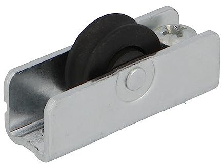 Amig - Cuscinetto Finestra Scorrevole | Set di 2 unità | Dimensioni 36 x 12 mm | Custodia Metallica con Cuscinetti a Sfere | Progettato per Finestre Scorrevoli | Acciaio Zincato