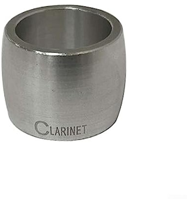 DAZZLEEX Abrazadera de Boquilla para Saxofón y Clarinete - Clip de Lengüeta, Anillo de Metal de 36 x 26,5 mm