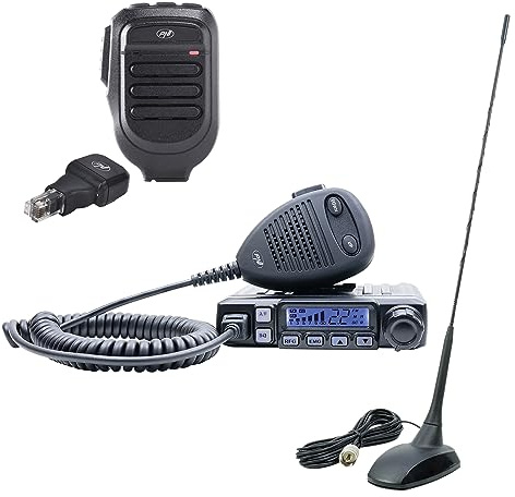 Kit de Estación de Radio CB PNI Escort HP 7120 ASQ Con Antena Extra 48 y Micrófono Adicional Dongle Bluetooth Mike 65 Incluido