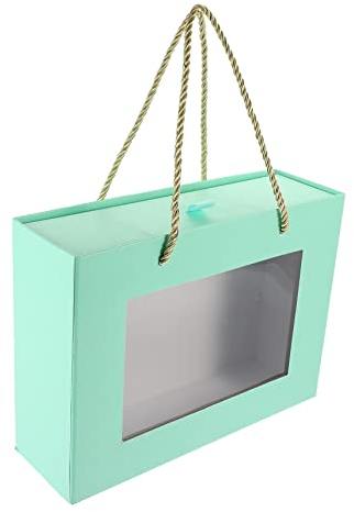 Gatuida Geschenkboxen mit Pvc-fenster und Griffen – Ideal für Weihnachtsleckereien