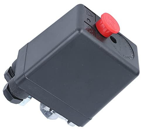 Pissente Luftkompressor-Druckschalter, Vertikales Einloch-Druckschalter-Steuerventil, Ersatzteile für Steuerventile 0,5-1,2 MPa (72,5~175 psi) 220 V G1/4 Zoll für Schnelle