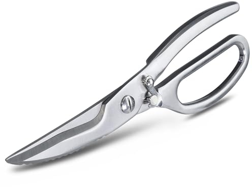 VOGARB Kitchen Scissors for Kitchen Use,Quick Lock and Open Poultry Shears Heavy Duty for Meat,Bone,Turkey, Fish and Vegetable Cutting Stainless Steel Dishwasher Safe