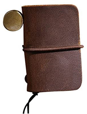 NUOBESTY Mini De Notas De Cuero Libreta Pequeña y Práctica Escuela La Oficina Estudiantes Hogar Material Escolar Artículos De Oficina