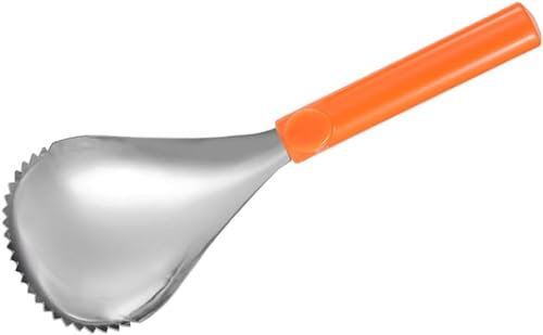 EdirFtra Cuchara de Calabaza de Acero Inoxidable, Bolsa Manual y removedor de Semillas, Cuchara de Calabaza, Separador de Pulpa, recogedor de Frutas Multifuncional