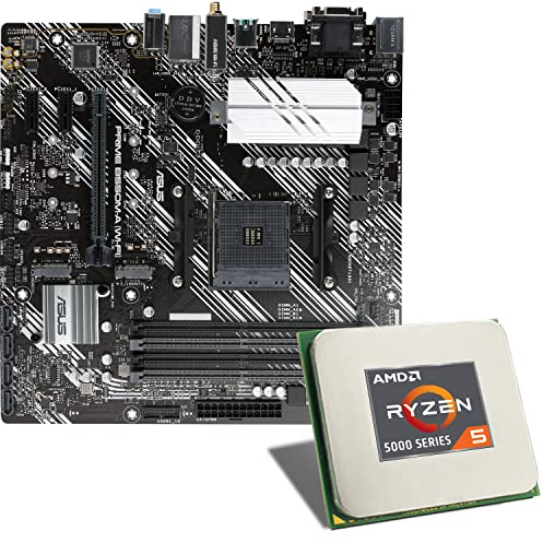 Mainboard Bundle | AMD Ryzen 5 5600GT, 6X 3600 MHz, ASUS Prime B550M-A WiFi, 2X M.2 Port, PCIe 4.0 x16, USB 3.2 Gen2 | Tuning Kit | CSL PC Aufrüstkit