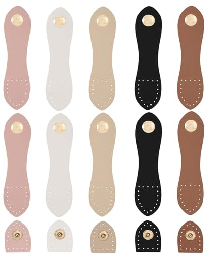 Addlotlot Geldbörsenverschluss, Geldbörsenverschlüsse und Verschlüsse, Geldbörsenverschlüsse für Taschen, Jacken und mehr (5 Farben), 10 Stück