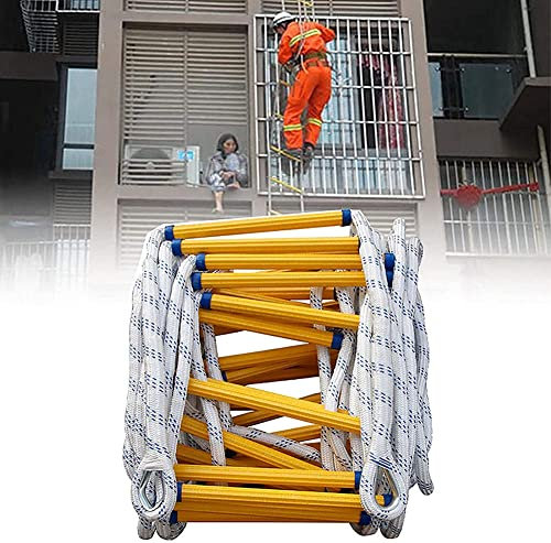 PNAJFUEL Strickleiter, Sicherheitsleiter, Strickleiter Feuerfeste Rettungsleiter, Not-Feuerleiter Multifunktionale Sicherheitsleiter Mit Haken/8M