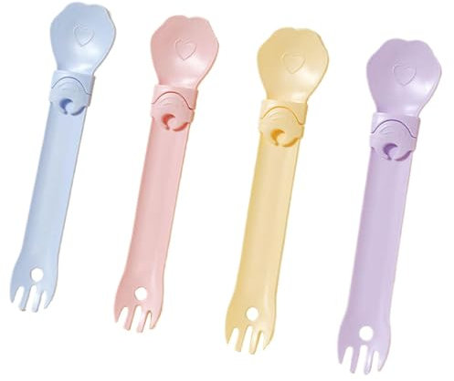 Katzenstreifen-Futterlöffel, Katzenleckerli-Löffel | 4X tragbarer Futterspender für Katzen, Stick Feeder | Katzenfütterungslöffel, zusammendrückbarer Nassfutterspender für Katzen, Katzenstreifen-Quets