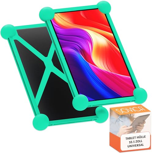Tablet Hülle 10.1 Zoll Universal Silikon, Grün | Gültig für alle 10 Tablet-PCs auf dem Markt