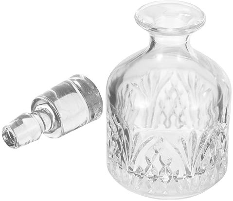 GRIRIW Whiskyflasche Karaffe Dekanter Für Alkohol Weinflaschen Aus Dekorativer Spirituosenhalter Leerer Spirituosenbehälter