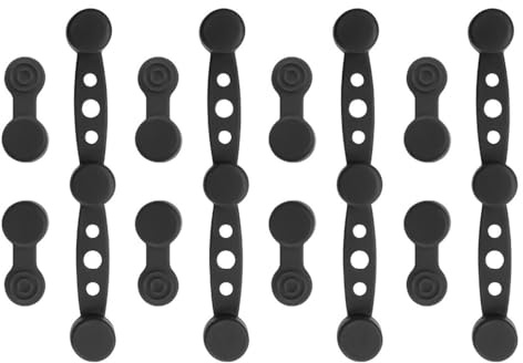 Lot de 12 Boucles Magnétiques en Silicone, Clips Magnétique pour Friteuse à Air, Aimants d'air Fryer, Accessoires pour Friteuse à Air pour Doublures en Papier Sulfurisé, Résistante à la Chaleur