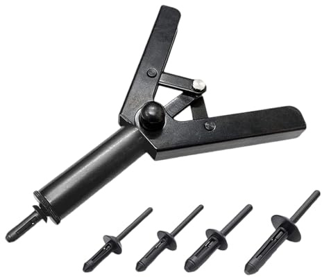 Installation rapide Rivets en plastique Kit d'outils ergonomique Durée de vie prolongée de 41 pièces Accessoires pour bois métallique Concurrent en plastique aveugle