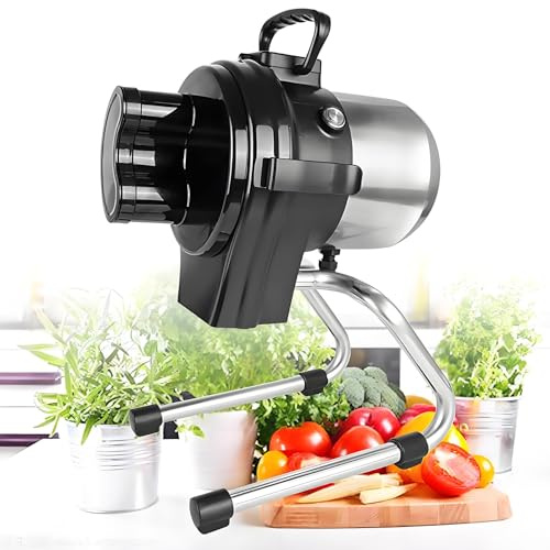 TozMvi Coupe-Légumes électrique 110 W, Coupe-Oignons, Râpe à Oignons Verts, 6 000 Coups par Minute.Coupe-Oignons Nouveaux Professionnel,Hachoir à ail 110SC