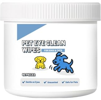 CGACCSD Lingettes nettoyantes pour les yeux pour chats | Détachant les taches de larmes pour animaux de compagnie | Lingettes de soin douces contre les taches de larmes pour visiter le vétérinaire