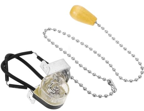 HAMPPLIES Interruptor de Lámpara con Cadena de Tracción Resistente y Silencioso para Reemplazo de Luz de Techo y Lámparas de Pared Fácil Instalación para Hogar y Oficina