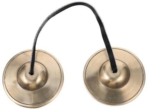 Campanas de Platillos de Cobre Dorado, Instrumento de Percusión