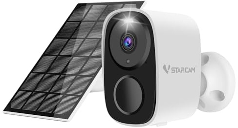 VSTARCAM 2K Solar Security Camera, Free Cloud Storage, WiFi 6 2.4/5G Dual Band, Battery Powered Solar Camera Outdoor Wireless for Home Security with Color Night Vision, Siren, IP66, Two-Way Audio