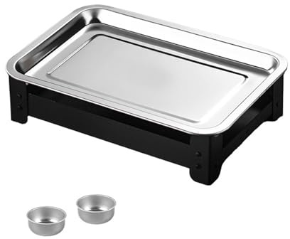 Detachable Stainless Steel Grills Party Warmers Container Operated Heat Retention for Home Outdoor Cooking Powered Food Warmers