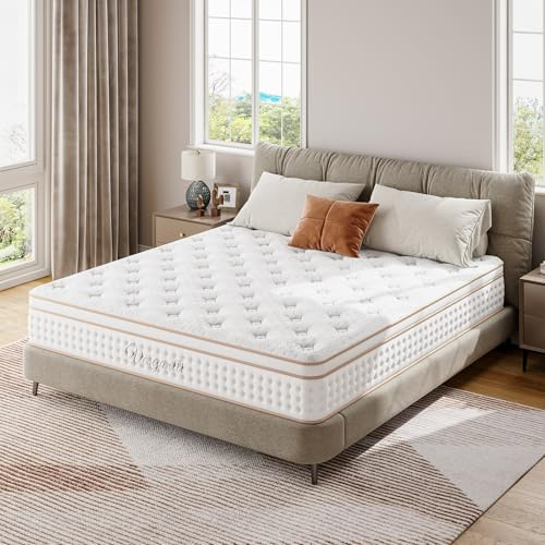Vesgantti Matratze 180x200 cm, 26 cm Taschenfederkernmatratze H3, 7-Zonen orthopädische Federkernmatratze, atmungsaktive Rollmatratze für Schlafzimmer & Gästezimmer