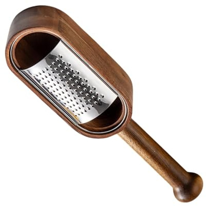 Handgefertigte Käsereibe aus Buchenholz mit kombinierter Aufbewahrung für die Zubereitung neuer Lebensmittel, bequeme Käsereibe aus Holz mit funktionalem Aufbewahrungsdesign, perfekt für das Kochen zu
