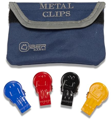 Uber Games Croquet Metal Clips - 1st Colours - with bag