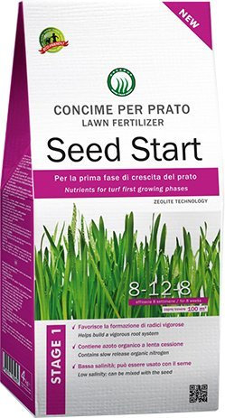 Concime per prato per semine e risemine con attivatori biologici - 4 Kg