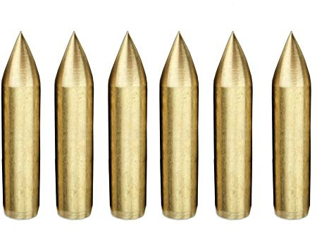 SHARROW 24 Stück Bogenschießen Pfeilspitzen Projektilspitzen Pfeil Tipps Jagd Praxis Zielpunkt Jagdspitzen für Armbrustbolzen (Typ 1: ID 4mm)