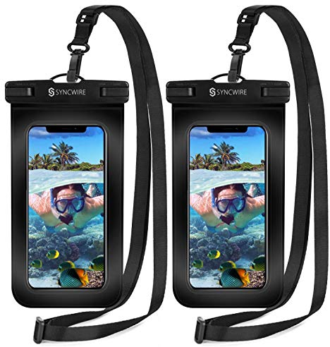 Syncwire wasserdichte Handyhülle Unterwasser Wasserfeste IPX8-2 Stück 7 Wasserdicht Handytasche für iPhone 15 Pro 14 13 12 11 XS Max SE Galaxy S24