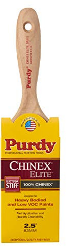 2-1/2 Purdy 144581925 Chinex Elite Sprig Paint Brush, Flat Sash, Beavertail