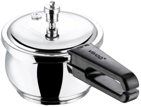 VINOD Belly Shape Stainless Steel Induction Pressure Cooker/Pressure Canner, Instant Pot multi cooker (1.5 Litres)
