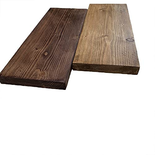 Rustic Reclaimed Scaffold Board Shelf Industrial (Clear, 80 cm)