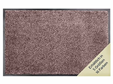 Primaflor Fußmatte - CLEAN, Mauve, 60x180 cm, Verschiedene Größen und Farben, rutschfeste Schmutzfang-Matte, Robuster Tür-Vorlger und Sauberlauf für den Eingang und Flur