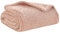 Orilautex Manta de Franela para Cama - Suave, Ligera, Afelpada, acogedora y Lujosa Manta de Franela de Microfibra (130x170cm, Blush)