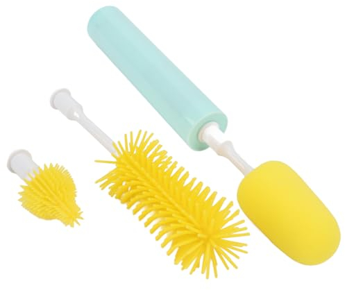Electric Bottle Brush Cleaner, 2 Speed 360 Degree Cleaning Silicon Baby Bottle Cleaner Brush IPX7 Waterproof Rechargeable Bottle Brush Kit for Bottles, Nipples, Straws, Cups