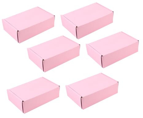 VILLCASE 6stücke Versandkarton Aus Pappe Praktische Packboxen Robust Und Formstabil Zum Aufbewahren Von Kleidung Decken Und Umschlägen Leicht Zu Falten Und Platzsparend