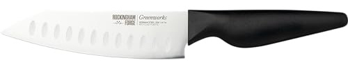 Rockingham Forge Greenworks Santoku Knife 14cm, Black