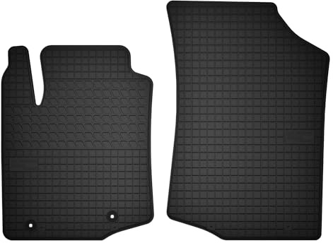 Wielganizator Automatten-Set – Passend für Peugeot 108 (2014-2022) – Gummimatten – Autozubehör – Auto Fußmatten – 2-teilig – Schwarz