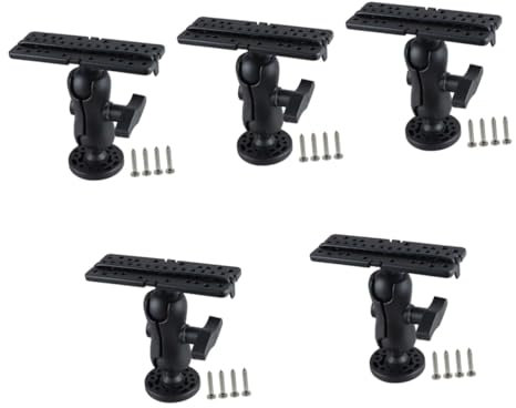 HOMSFOU 5 Sätze Halterung Für Fischfinder Kajakzubehör Fischfinder-unterstützung Fischfinderhalterung Für Kajaks Kajak-fischfinderhalter Halter Für Fischfinder Black Nylon