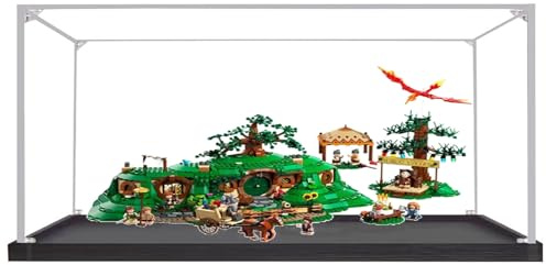 Acrylic Display Case, Compatible with Lego 10354 Shire Building Block Model, Protective UV Dust Collector Box, Protect and Decorate Your masterpieces (Box Only) (Transparent 2mm)