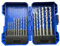 Sivitec Blue 15-Piece Masonry Drill Bit Set, Tungsten Carbide Tipped, Carbon Steel, with Storage Case
