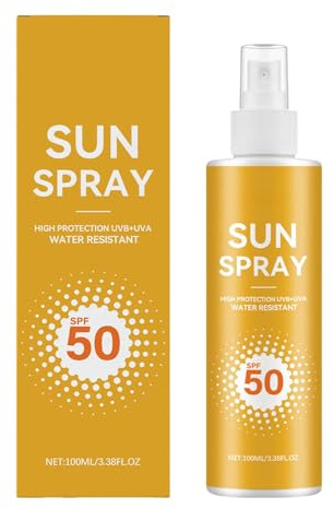Sonnenspray, Transparentes Spray, Spraylotion SPF 50 -Mineralisches Sonnenschutzspray für Kopfhaut LSF 30+, nicht kleben, Bio Sonnencreme für die ganze Familie – Sonnenspray Gesicht und Körper (1PC)