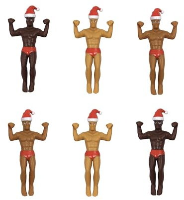 NPW Santa Buddies Drink Markers, Wine Glass Charms, Holiday Office Party, Christmas Family Get Together, Novelty Drinkware, White Elephant Gift and More, Christmas Decorations